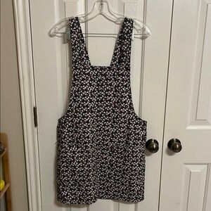 Xhilaration Floral Print Overall Dress